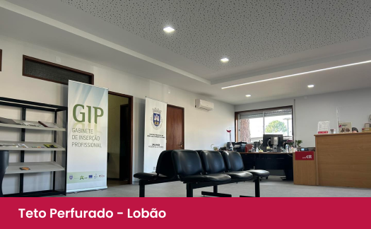 Teto perfurado Lobão